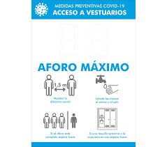 With late arrivals, we will be close to full capacity.: Banos Modelo 4 Vestuarios Aforo Maximo