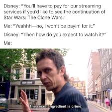 Sometimes the ingredient makes a noticeable difference in the way a product performs, looks or tastes; Disney The Secret Ingredient Is Crime Know Your Meme