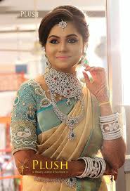 Plush Bride Soundarya Coimbatore Santhoshi S Makeover Celebrity Makeover Reception Makeover And This Heavy Bridal Makeup Makeup Course Beauty Lounge