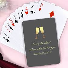 The origins of european playing cards are highly speculative, with chinese, indian, and the french practice of printing names on court cards came to an end with the french revolution in the. Champagne Toast Personalized Anniversary Party Playing Cards