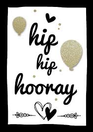 Verjaardagskaarten Hip Hip Hooray Gold Verjaardagskaarten Eerste Verjaardagsfoto S Verjaardag Bericht