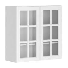 Install your own glass inserts today! Eurostyle 30x30x12 5 In Birmingham Wall Cabinet In White Melamine And Glass Doo Glass Cabinet Doors Glass Fronted Kitchen Cabinets Glass Kitchen Cabinet Doors