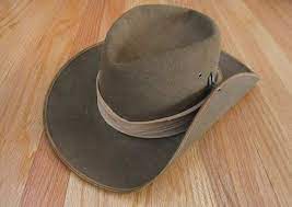 Vintage Eddie Bauer Akubra Australian Digger Slouch Hat Australian Hat Army Green Digger Slouch Size 7 Akubra Slouch Hat Cowboy Hats