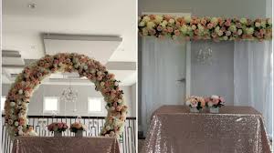 Buy wedding arch flowers,3pcs set white rose decorative floral swags, artificial greenery eucalyptus leaves flower for sheer drapes, wedding chair, arbor, wedding ceremony and reception arrangement: Diy Floral Arch Backdrop Diy Wedding Decor Youtube