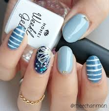夏は手元も涼しげにブルーネイルデザインセレクション Locari