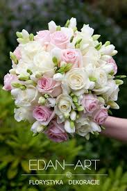 Round Wedding Bouquet White Freesia White Roses Pink Roses Flower Bouquet Wedding Small Wedding Bouquets Wedding Flowers