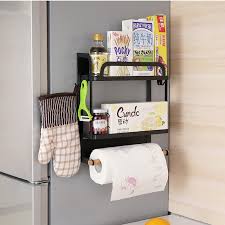Not available at clybourn place. Metal Kitchen Rack Magne Magnetic Fridge Organizer Spice Rack Paper Towel Roll Holder Refrigerator Storage Shelf Door Hang Rack Storage Holders Racks Aliexpress