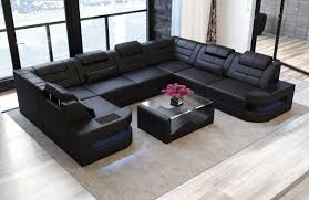 Wohnlandschaft Como U Form Leather Sofa Living Room Luxury Sofa Design Corner Sofa Design