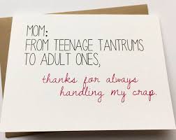Humor Funny Birthday Cards For Mom From Daughter Crazy Mom Card Mother S Day Card Mom Birthday Card Funny Mom Card Happy Mother S Day Funny Birthday Cards For Mom Funny Mothers Day