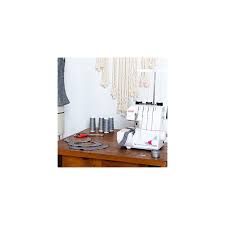 Janome Mod 8933 Serger With Lay In Threading 3 And 4 Thread Convertible With Differential Feed Sewing From A To Z In 2020 Janome Serger Overlocker