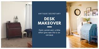 This video presents how to make a secretary from a shelf (80cm width) and desk organizer pieces (i found 3 of 20cm and 2 of 10cm). Secretary Desk Makeover New Look For Antique Piece Emily S Project List