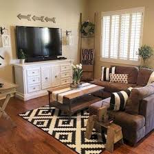 Farmhouse Living Room Brown Couch Decor 35 New Ideas Farm House Living Room Farmhouse Decor Living Room Farmhouse Style Living Room Decor