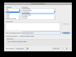 Shortcut To Create New Equation In Word 2011 Super User