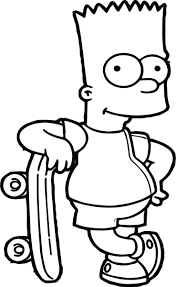 Simpsons Coloring Pages Bart Simpson Coloring Pages Homer And Simpsons To Print Chronicles Birijus Com Bart Simpson Drawing Sports Coloring Pages Coloring Pages