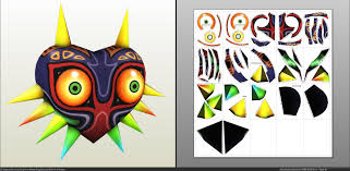Papercraft Pdo File Template For Zelda Majoras Mask Paper Crafts Scrapbook Paper Crafts Diy Origami Crafts