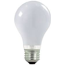 53w 120v A19 E26 White Halogen Bulb 2pk By Satco Lighting At Lumens Com Light Bulb Lamp Light Bulb Bulb