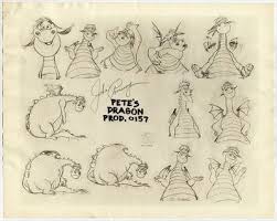 Pete S Dragon 1977 Model Sheets Disney Concept Art Pete Dragon Disney Drawings