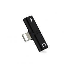 Wholesale 2 In 1 Lightning Splitter Headphone Adapter Charger For Iphone X 8 Plus 8 7 Plus Black From China