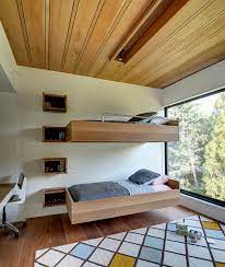 A loft bed doesn't have to be inches from your ceiling. Floating Bunk Bed Houzz