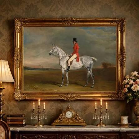 English Hunt Framed Bombay Company English Style Fox Hunt Art Print, Framed