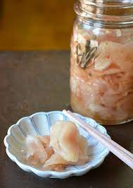 Japanese Pickled Ginger Gari Recipe Viet World Kitchen Ginger Recipes Canning Recipes Fermented Foods