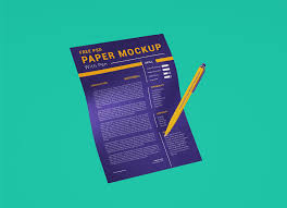 Free A4 Size Paper With Ballpoint Pen Mockup Psd Set Good Mockups Ballpoint Pen Ballpoint Paper Mockup