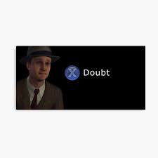 X Doubt Meme Metal Print By Drayziken Redbubble