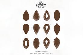 Download Fringe Leather Earrings Earrings C Graphic By Sharpsvg Creative Fabrica PSD Mockup Templates
