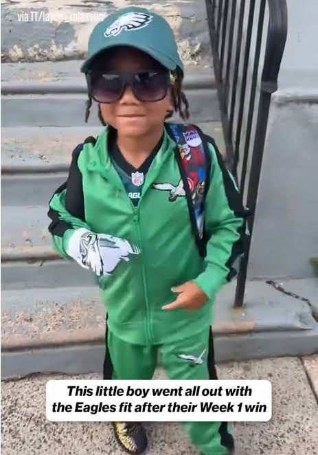 A Week 1 win will have you feeling like that 😂😎 (via @Philadelphia  Eagles, layda_roberson) #nfl #philadelphiaeagles #eagles #funny  #saquonbarkley