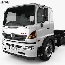 3d Model Of Hino 500 Chassis Truck 2018 Hino Trucks 3d Model