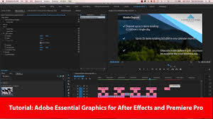 All from our global community of videographers and motion graphics designers. Tutorial Adobe Essential Graphics For After Effects And Premiere Pro Streaming Media Producer