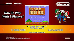 How To Unlock 2 Player Mode Arcade Archives Vs Super Mario Bros Nintendo Switch Youtube