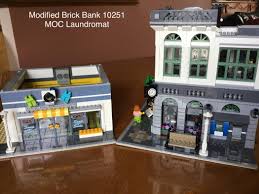 Brick bank lego creator 10251 designer video. Modified Brick Bank 10251 And Moc Laundromat Lego