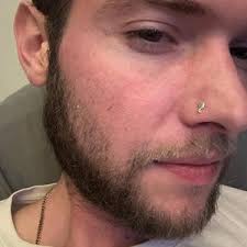 Glass of Wine Hand Finished Sterling Silver Nose Stud. Wine Lover Gift.  Tiny Party Nose Stud. Party Lovers. Wine Nose Piercing.