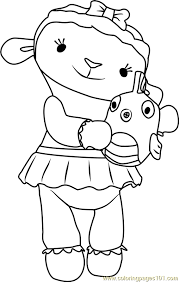 Teach your child how to identify colors and numbers and stay within the lines. Lambie Coloring Page For Kids Free Doc Mcstuffins Printable Coloring Pages Online For Kids Coloringpages101 Com Coloring Pages For Kids