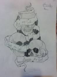 Hear No Evil See No Evil Speak No Evil Skulls Svg See No Evil Hear No Evil Speak No Evil My Drawing Attempt P Its Okay I Guess D My Drawings Drawings Tattoo Drawings