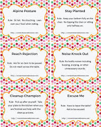 A Fun And Free Table Manners Game Kids Table Manners Manners For Kids Table Manners