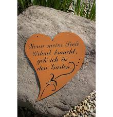 Das herz bild steht für unvergängliche leidenschaft. Herz Mit Spruch 3 Wenn Meine Seele Urlaub Braucht Gehe Ich In Den Garden Rostig 5911