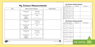 Printable science worksheets for teachers. My Science Measurements Worksheet Teacher Made