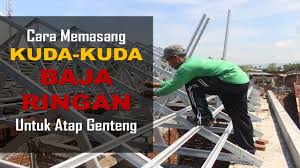Daftar harga aksesoris jasa pasang baja ringan. Cara Memasang Kuda Kuda Baja Ringan Untuk Atap Genteng Youtube