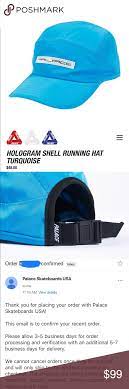 Palace Hologram Shell Running Hat Cap In Turquoise Running Hats Hypebeast Brands Turquoise