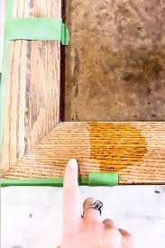 How To Refinish A Table With A Natural Wood Look Maison De Pax