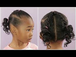 Our biracial, multiracial, mixed, curly kids need variety and ideas for new and creative hairstyles. A Cute Less Than 10 Minute Hairstyle Beginner Easy Hairstyle Youtube Mixed Kids Hairstyles Girls Hairstyles Easy Girl Hairstyles
