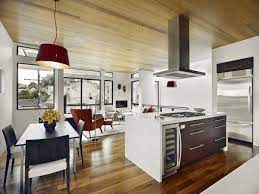A modern living room with kitchen and dining room. Thehomeforhope Com The Leading The Home For Hope Site On The Net Kitchen Dining Room Combo Living Room And Kitchen Design Family Dining Rooms