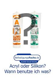 Wann Verwendet Man Acryl Und Wann Silikon Acryl Man Silikon Und Verwendet Wann Acryl Silikon Silikon Tipps Und Tricks