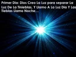 Resultado de imagen para el primer dia de la creacion