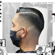 So, the hairstyle is, in essence, a combination of a long center with the side cut short to show the skin below. Featured Style Bald Fade Side Part Uppercut Deluxe Usa