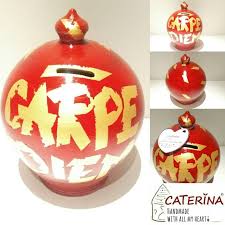 Carpe Diem Money Pot Most Sold Items Etsy Banks Big Piggy Bank Moneybox Pottery Gift For Him Large Piggy Bank For Adults Coin Bank Caterina