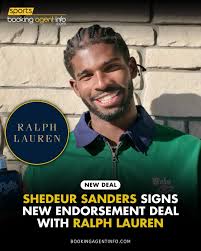 Shedeur Sanders (@shedeursanders) has signed an endorsement deal with Ralph  Lauren (@poloralphlauren). Sanders' partnership with the fashion company  comes ahead of the 2025 NFL Draft. To kickoff their partnership, Sanders  posted a