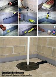 How To Waterproof Your Wet Leaky Basement Is Easy With The Do It Yourself Squidgee Dry Basement Wate Basement Makeover Diy Basement Basement Waterproofing Diy
